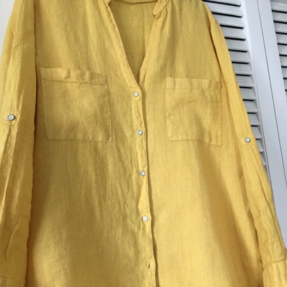 Zara Tops Zara Linen Top Poshmark